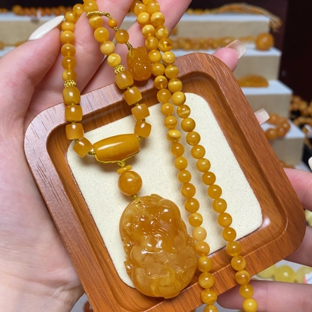 【闪购商品】未镶嵌颈饰蜜蜡项链