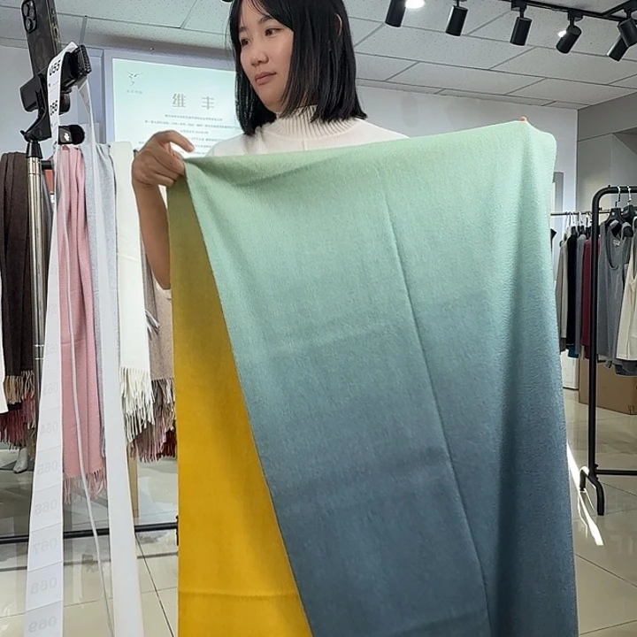 纯羊绒保暖围巾053