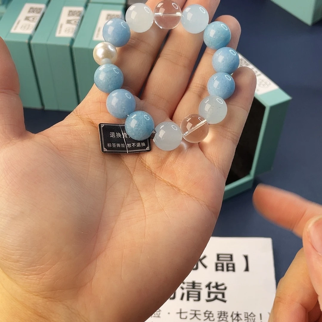 水晶手链银S925镶嵌