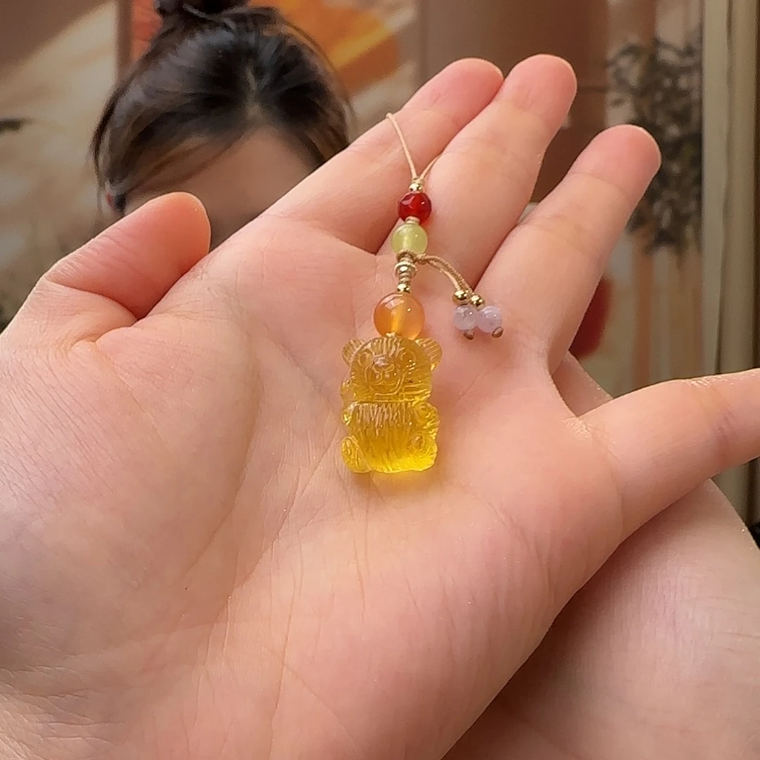 蜜蜡未镶嵌吊坠(赠链)