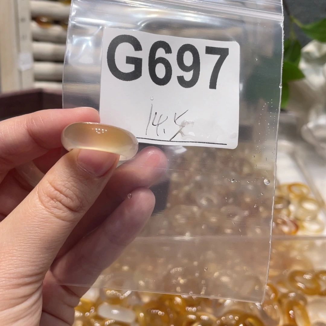 玛瑙/玉髓未镶嵌戒指697