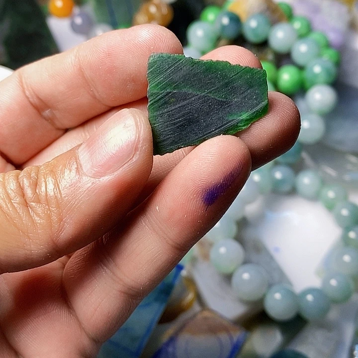 林***天翡翠散珠天然翡翠A货