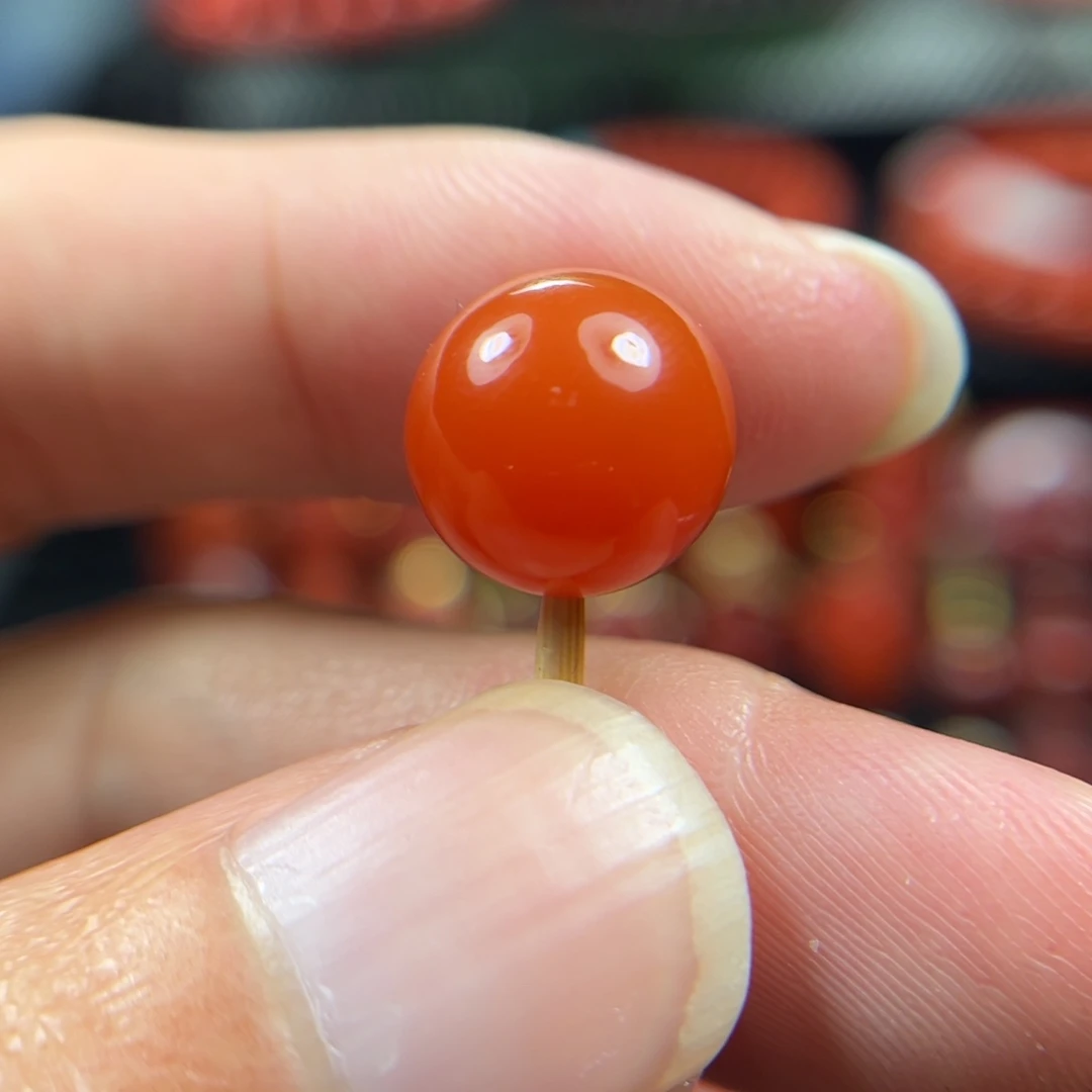 南红玛瑙未镶嵌圆珠