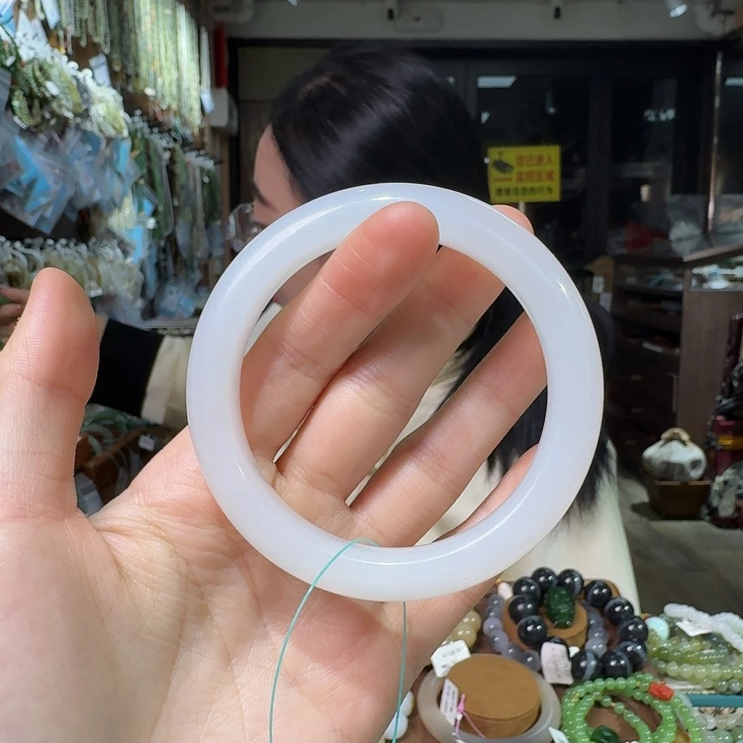 和田玉未镶嵌手链56