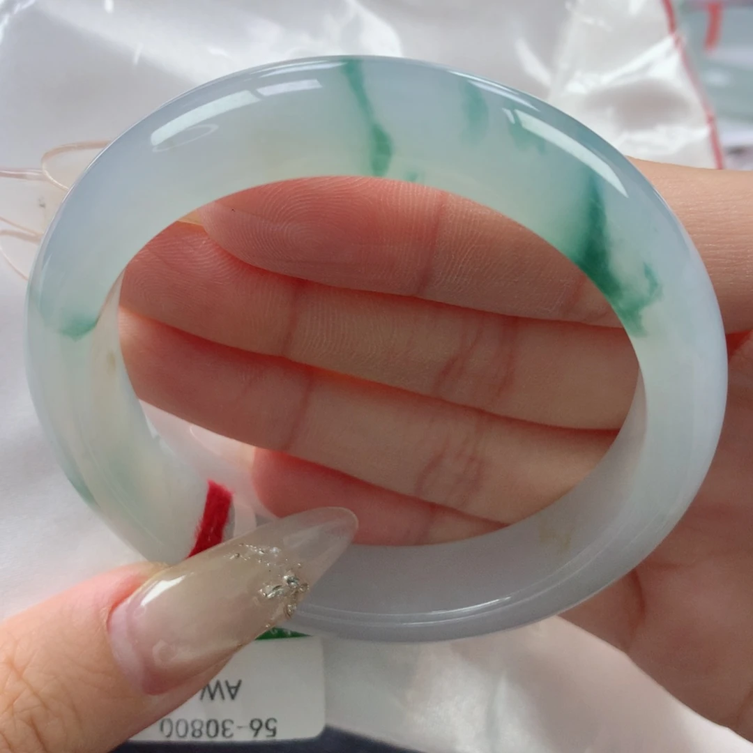 未镶嵌手镯翡翠缅甸天然翡翠A货56.3