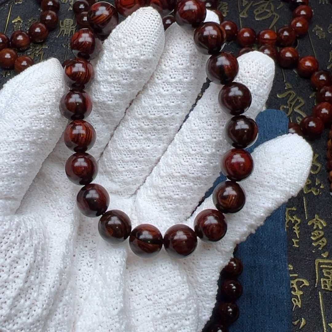 萌***炸手串/手链降真香海南红降1.0红油水波满油单圈10