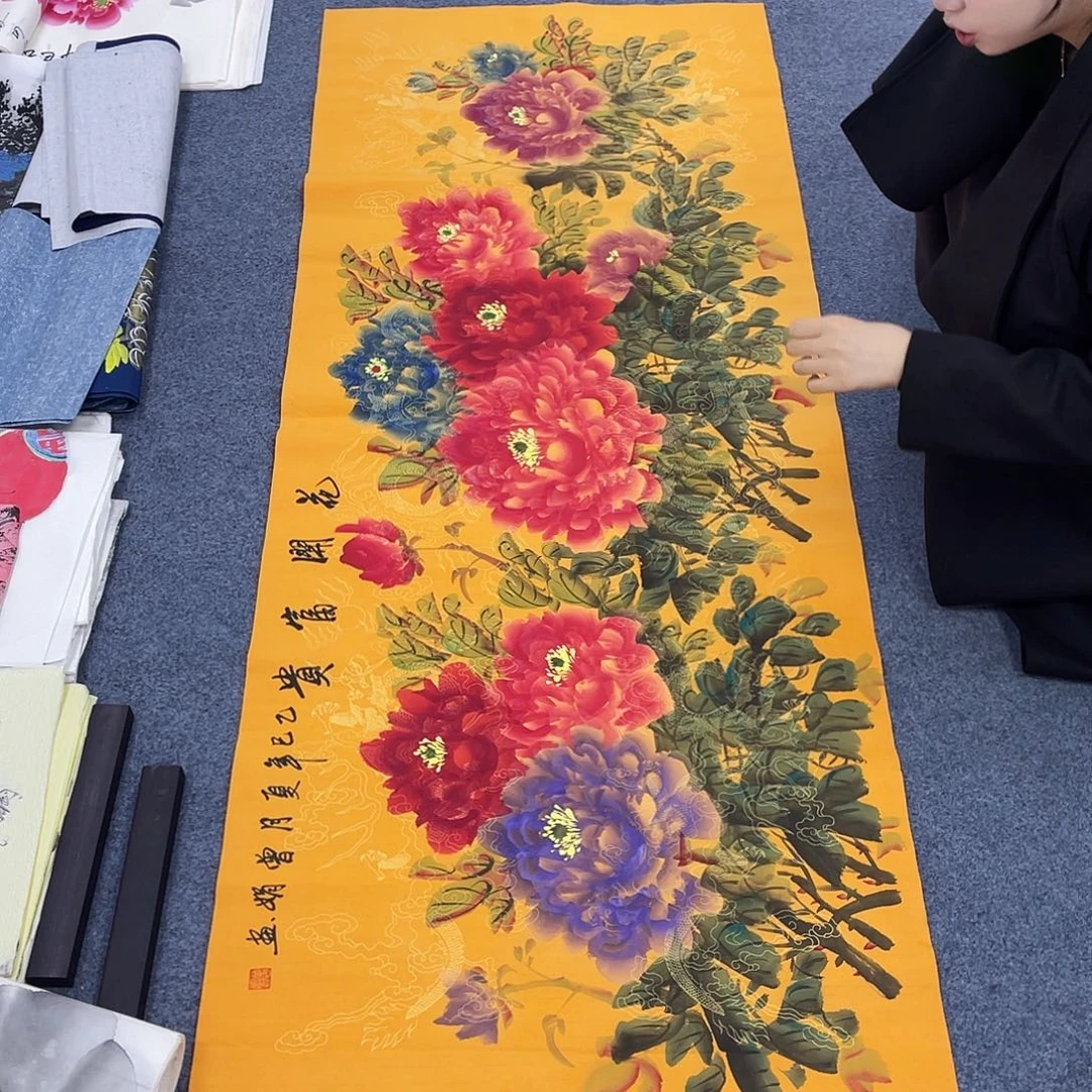 国国画作品小姐姐放漏…