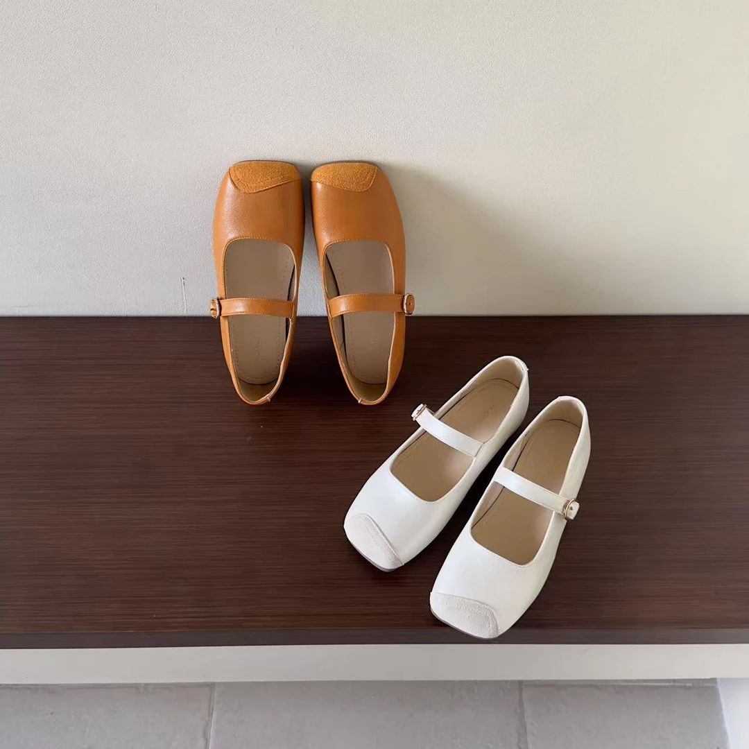 JINXI韩系平底温柔平底玛丽珍小单鞋