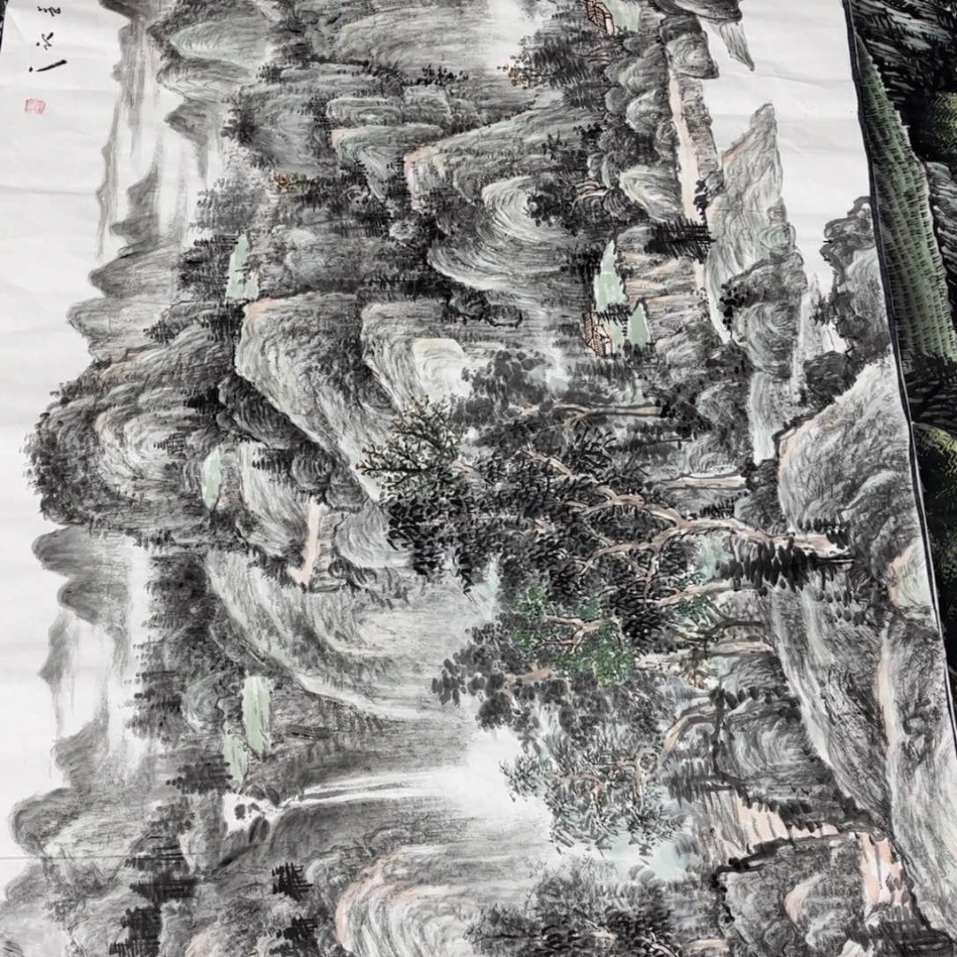 国画国画作品老师手绘