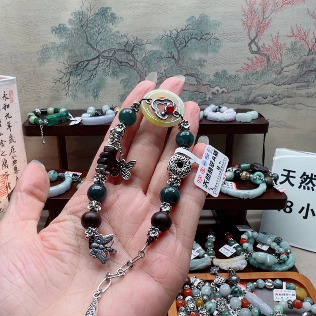 未镶嵌手链翡翠翡翠手串