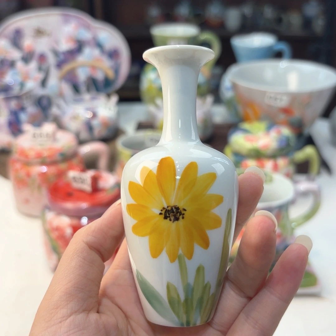 景德镇手绘高温釉下彩陶瓷茶具