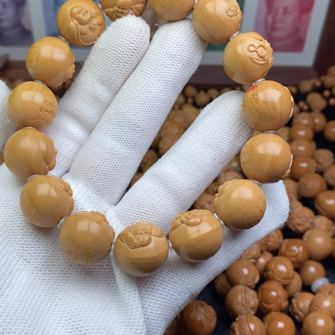 猴头核桃手串山**峰心经弥勒