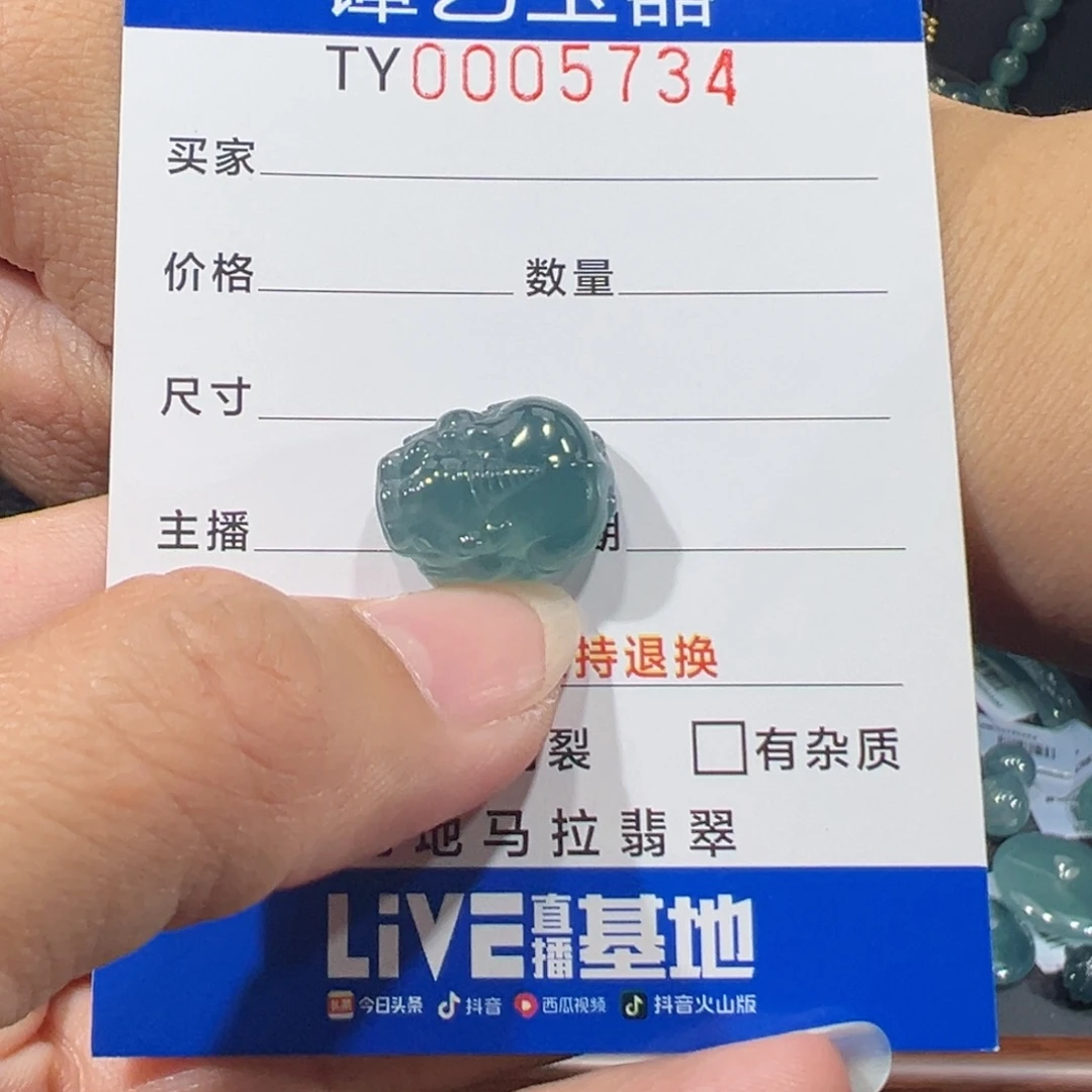 翡翠未镶嵌颈饰5734
