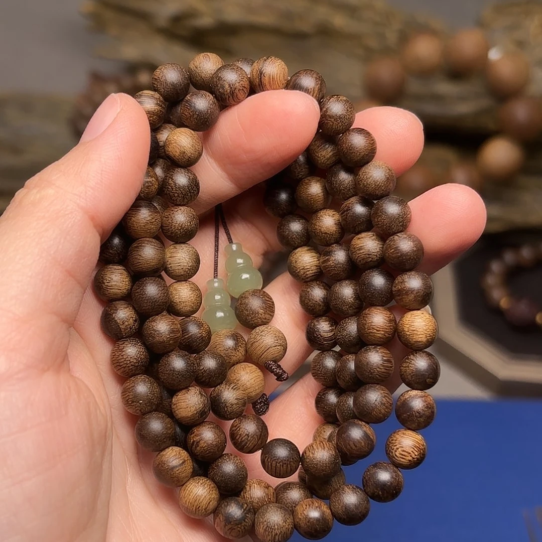 手串沉香越南富森红土瘤疤0.6×108