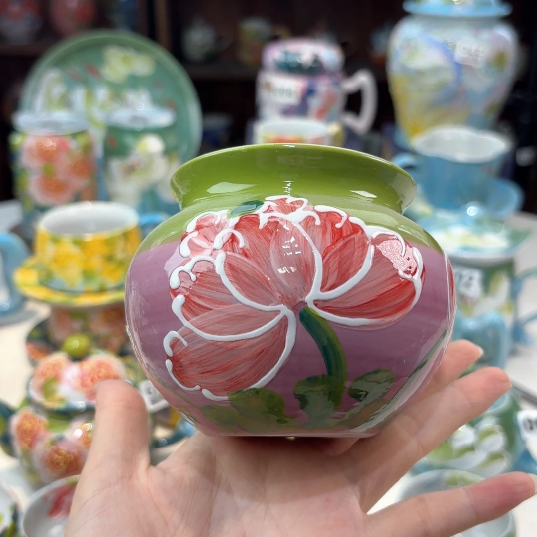 景德镇手绘高温釉下彩陶瓷茶具