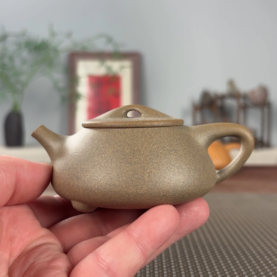 燃***灯茶壶紫砂微瑕黄龙山原矿紫砂壶