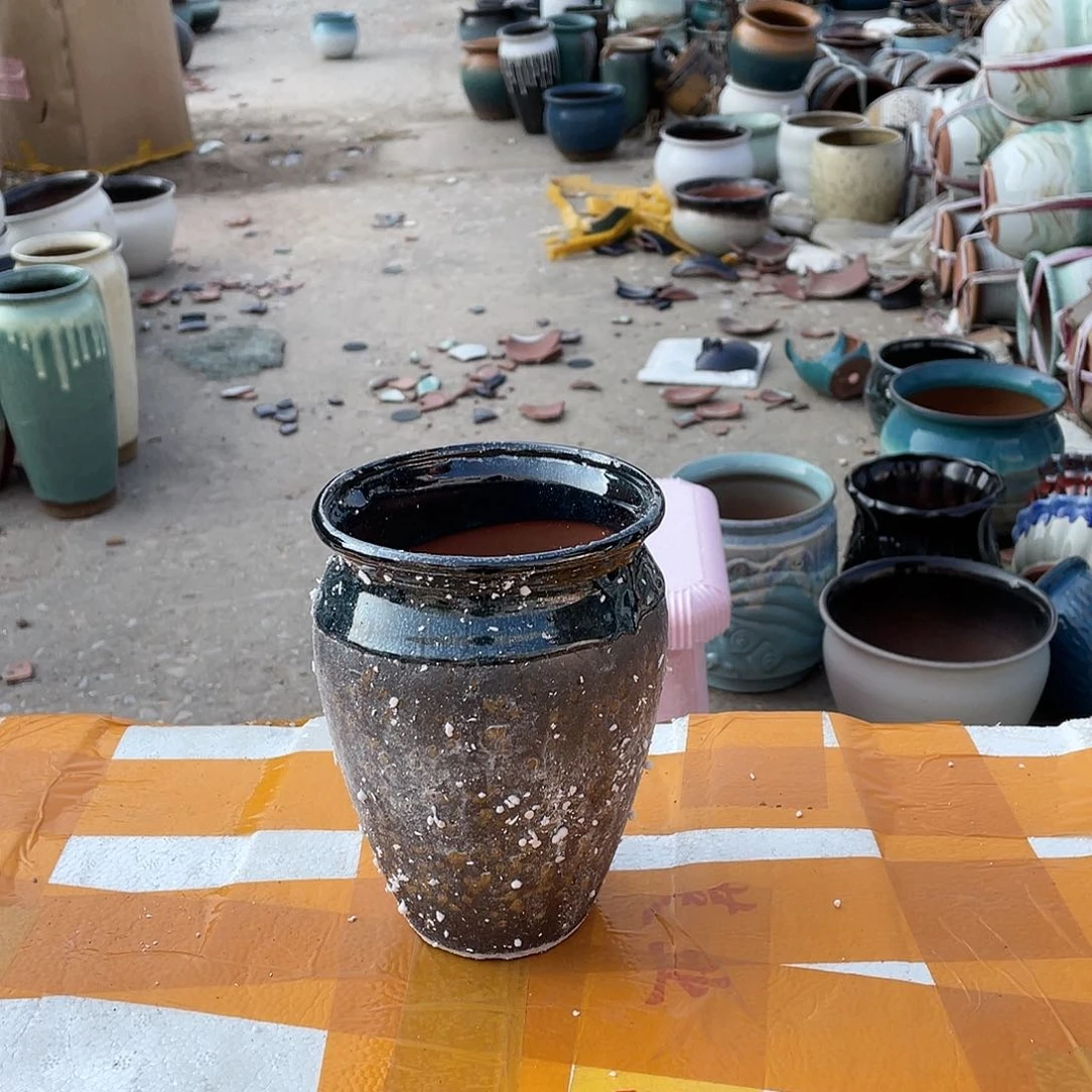 红陶宜兴紫砂花盆