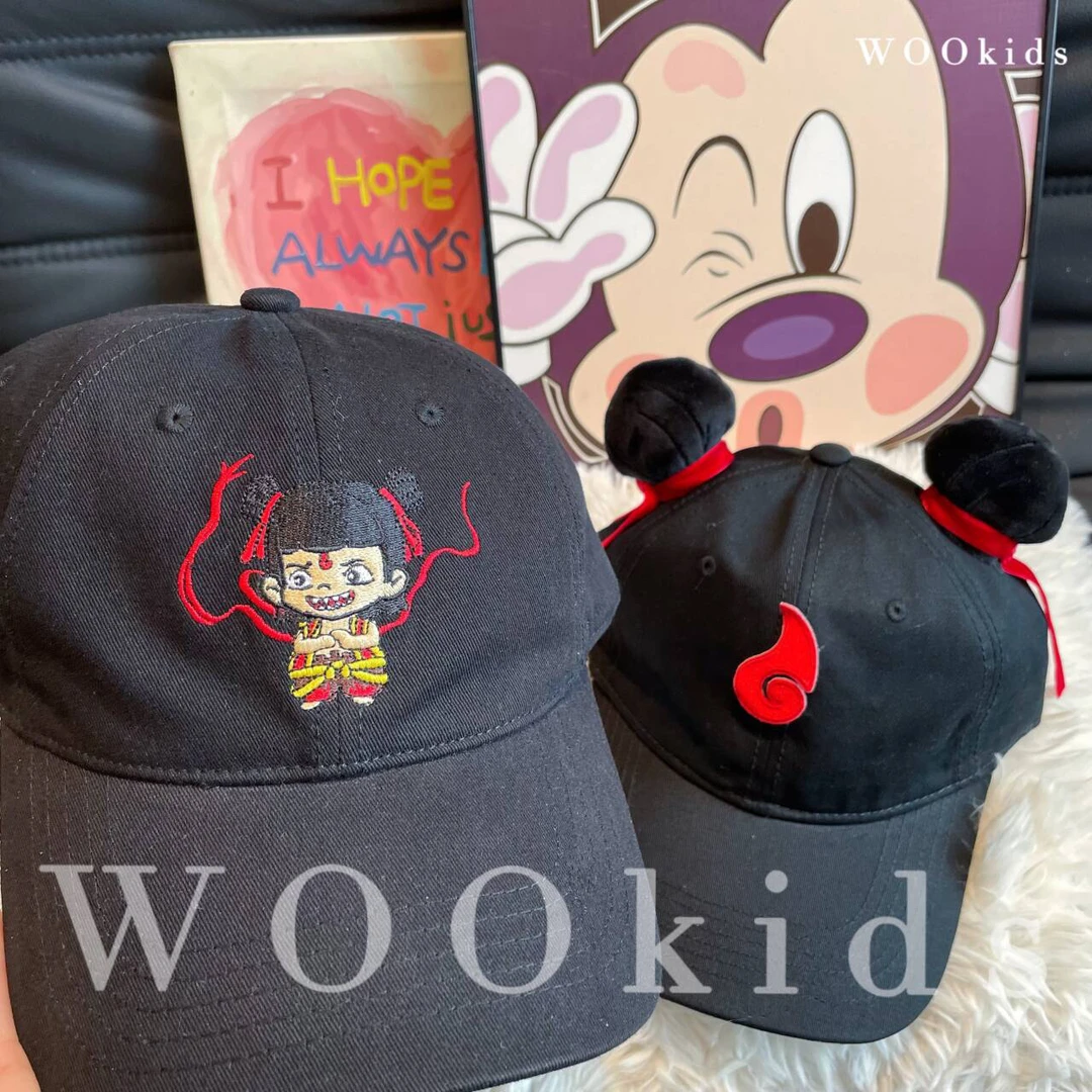 Wookids “国潮涌起”哪吒刺绣鸭舌帽