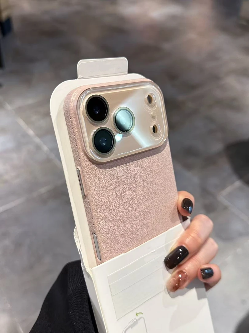 荔枝皮纹适用iPhone17promax手机壳新款16pro/15/14防摔全包镜头