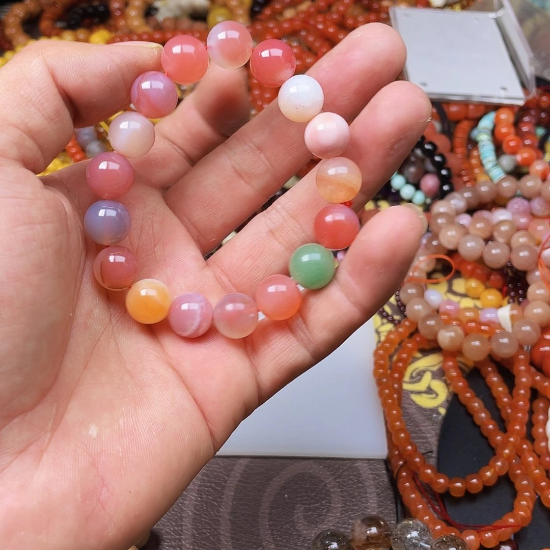 玛瑙/玉髓手链未镶嵌庞*43459