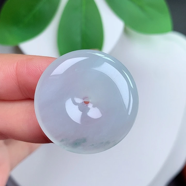 颈饰未镶嵌翡翠平安扣 28.8x4.9mm