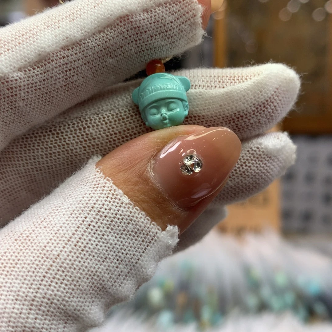 绿松石未镶嵌挂件