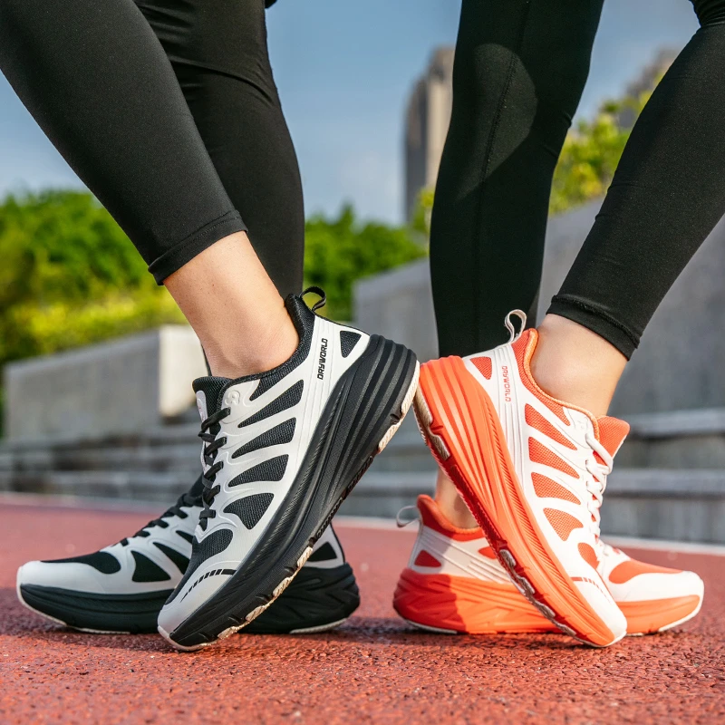 【薇薇专属】巨沃德8006男女轻便透气网面厚底跑步鞋情侣休闲运动鞋