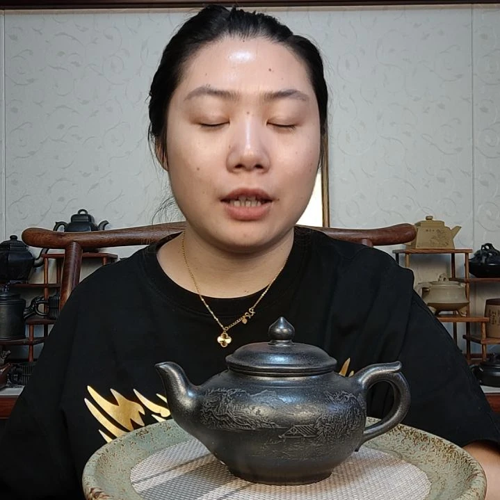 家***乐茶壶朱泥笑樱石黄200