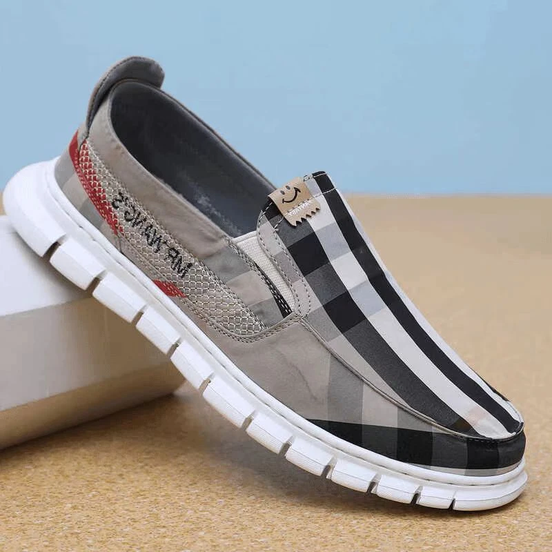 老北京布鞋男单鞋时尚百搭速干冰丝透气休闲鞋一脚蹬轻底男士布鞋