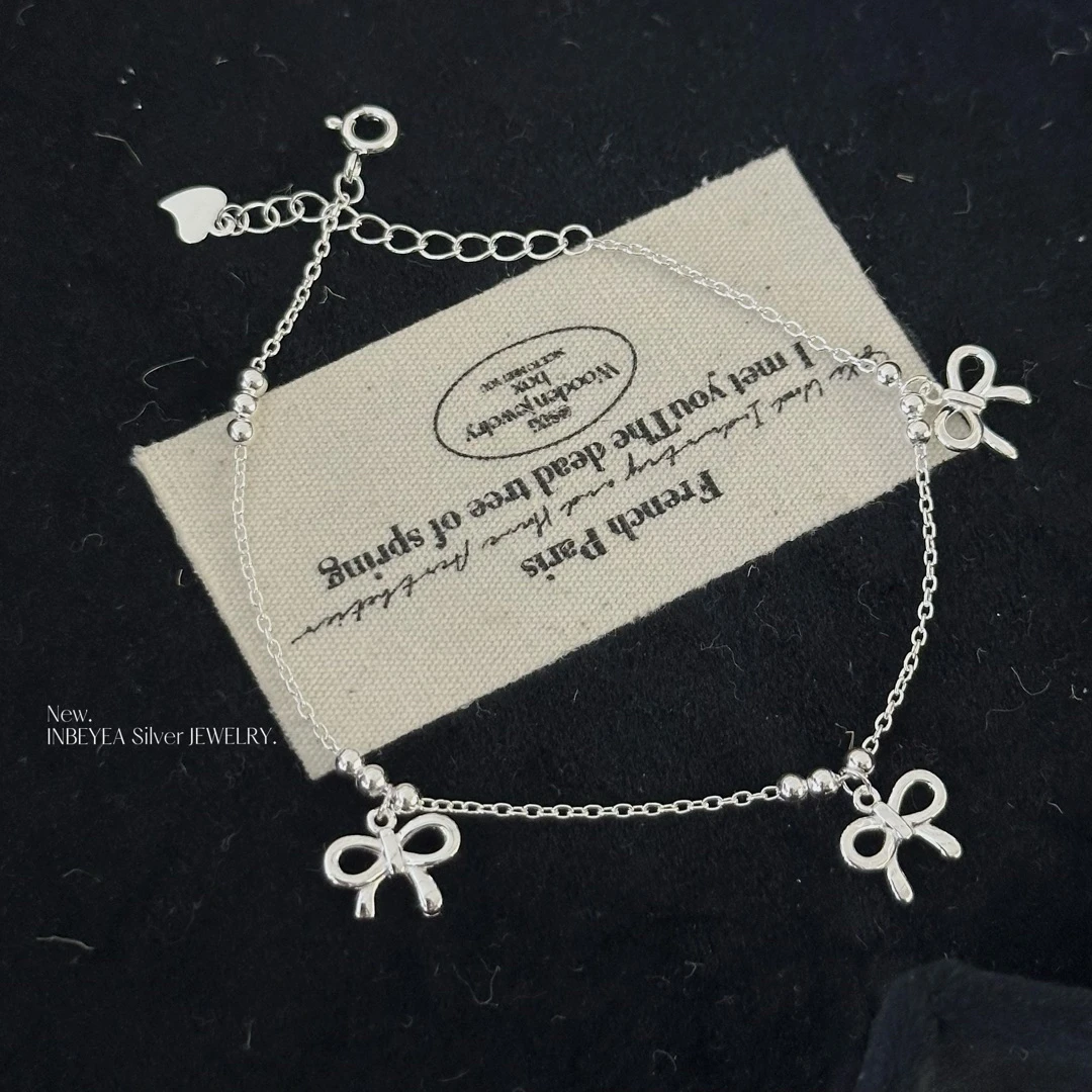 925银手链 蝴蝶结手链16+3cm 32021