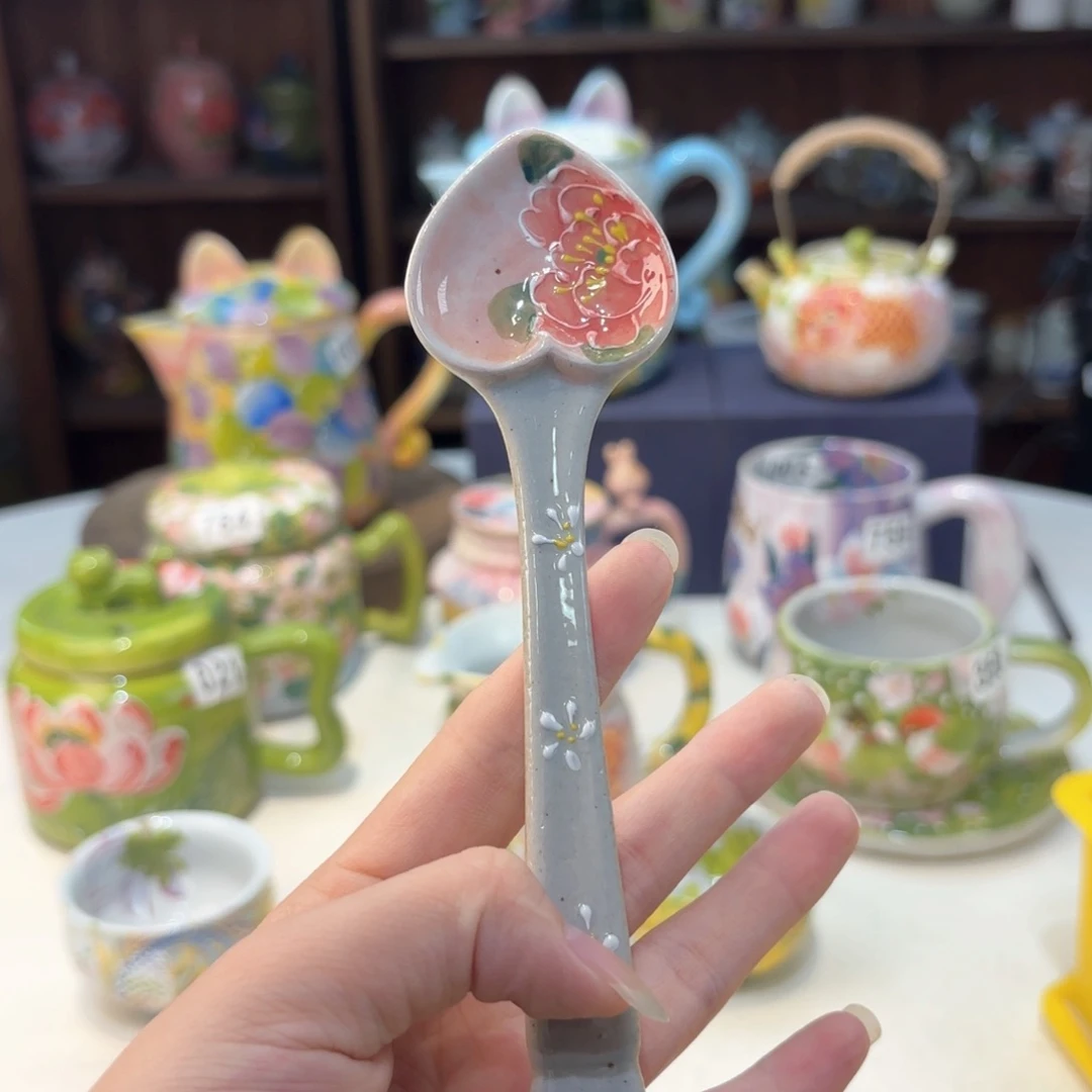 景德镇手绘高温釉下彩陶瓷茶具