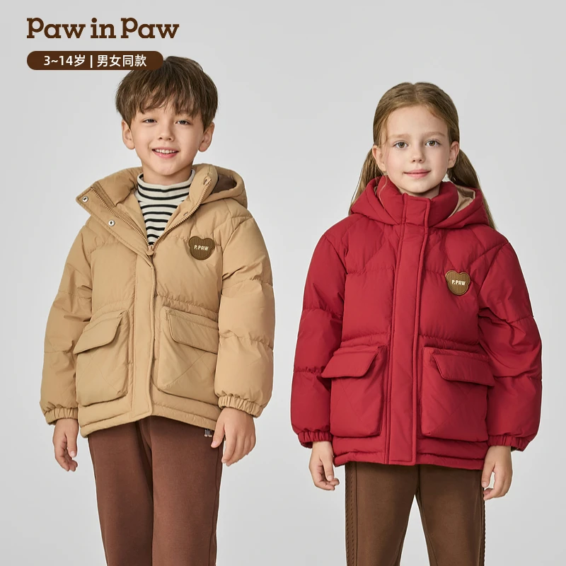 【三防】PawinPaw卡通小熊童装25年秋冬新款宽松羽绒服PCJDF4T33E