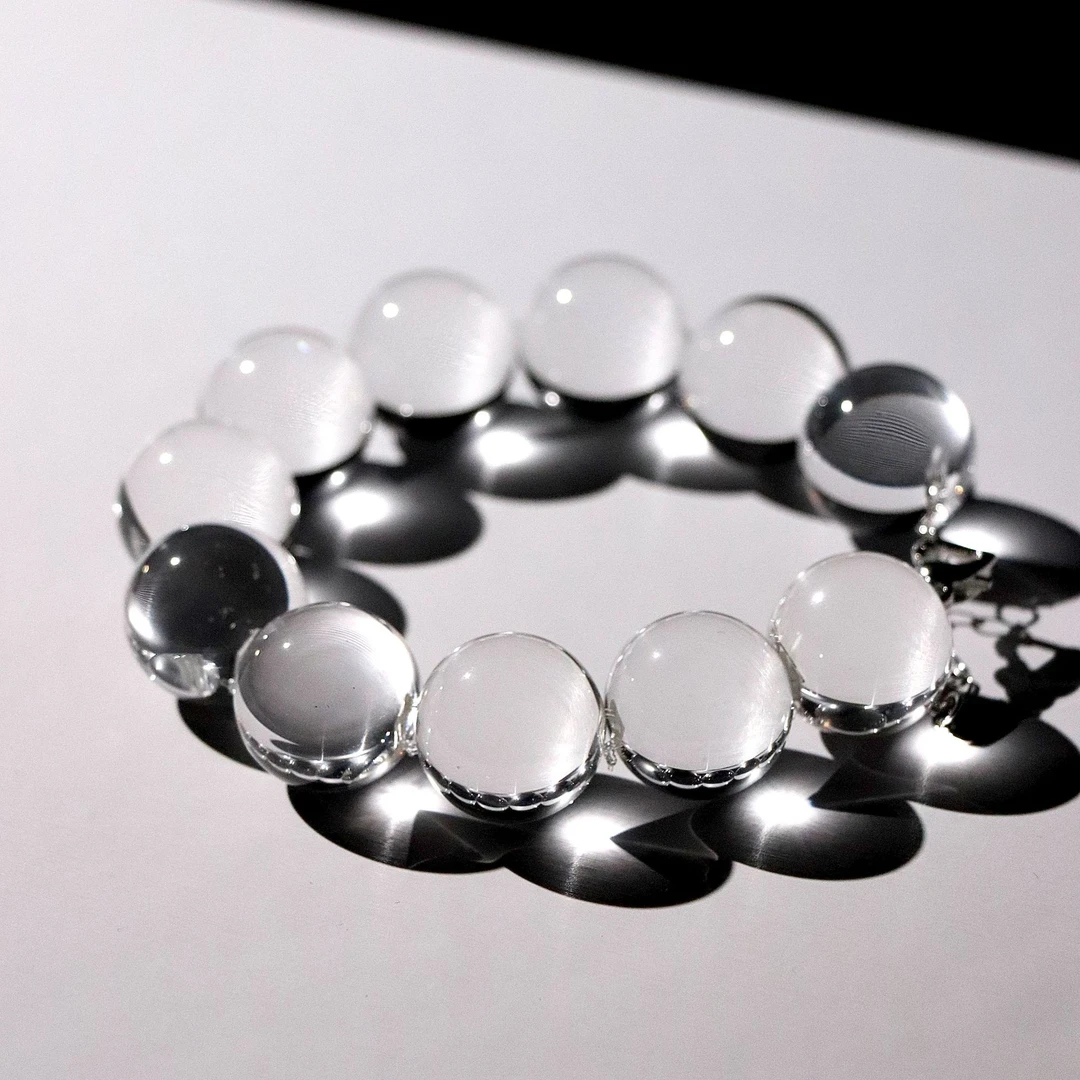 超双A巴西净体老矿白水晶泡泡珠手串G0307-多样性发一