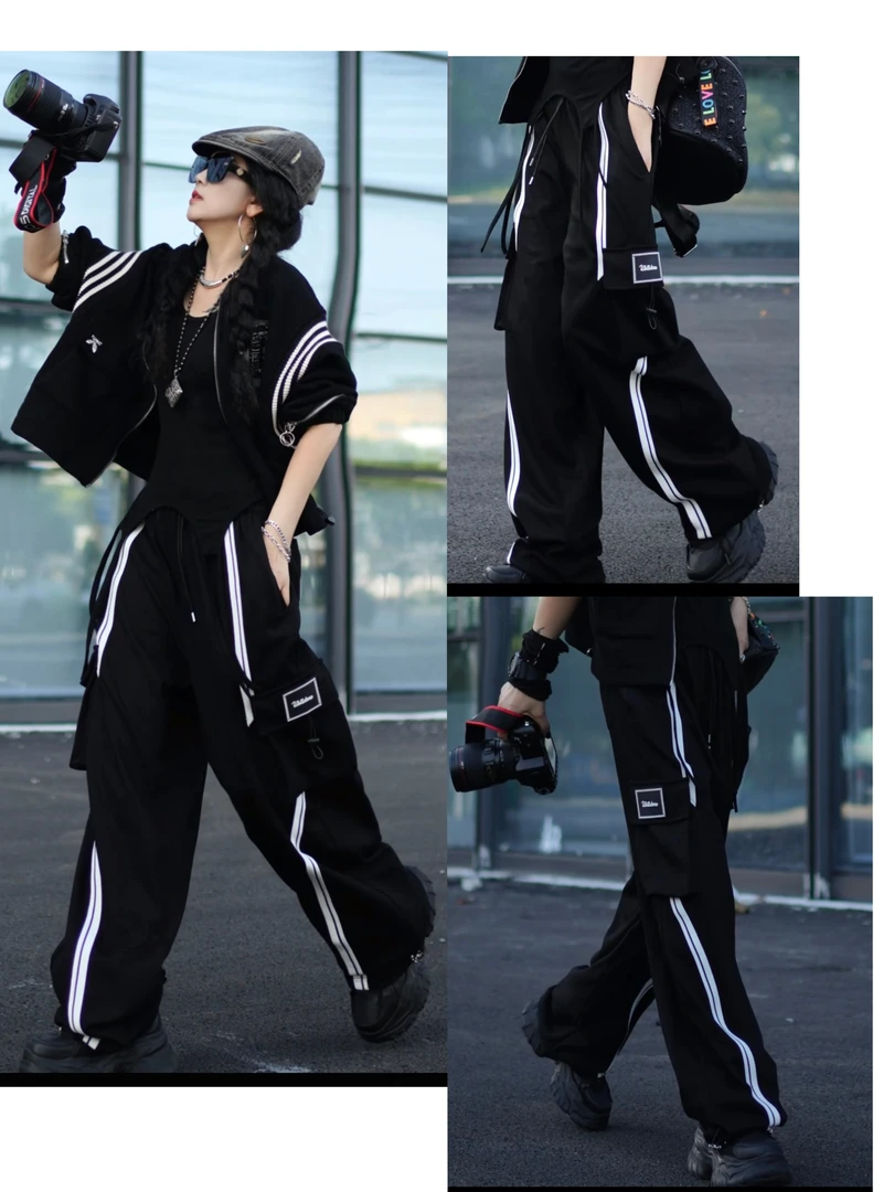 潮牌欧货新款秋季裤子8012款直筒百搭休闲