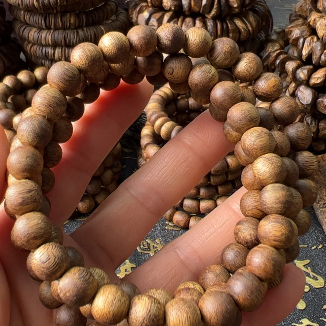 沉香手串0.8奇楠圆珠多圈