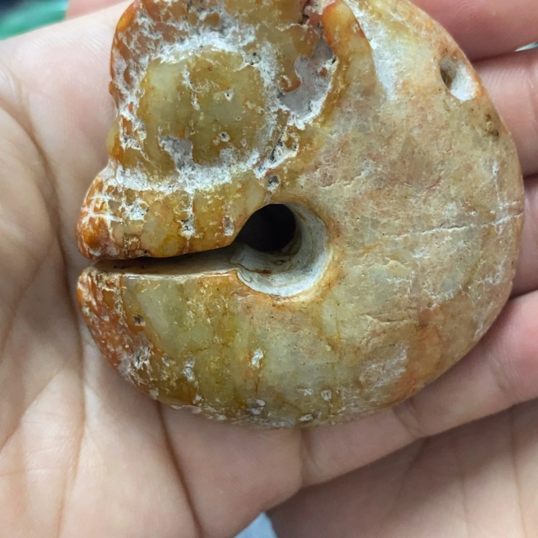 白玉菩提吊坠摆件