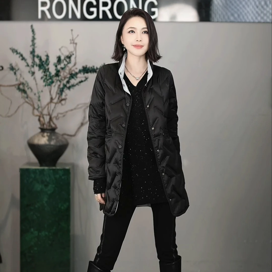 溶溶【琥珀暖光】RONGRONG 95波兰科鲁达白鹅绒防绒羽绒服XLYP1983