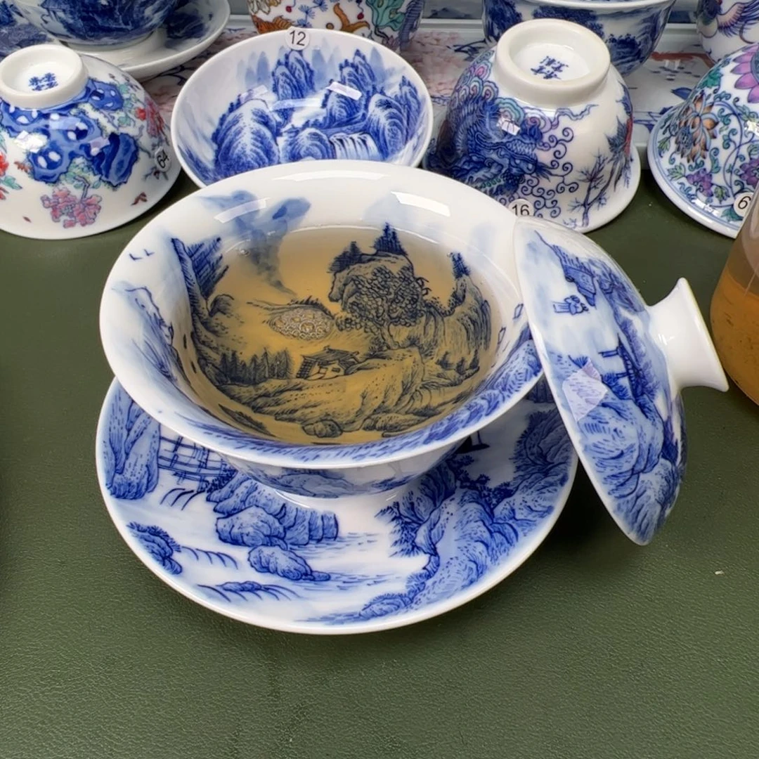 景德镇纯手工纯手绘茶具木木74
