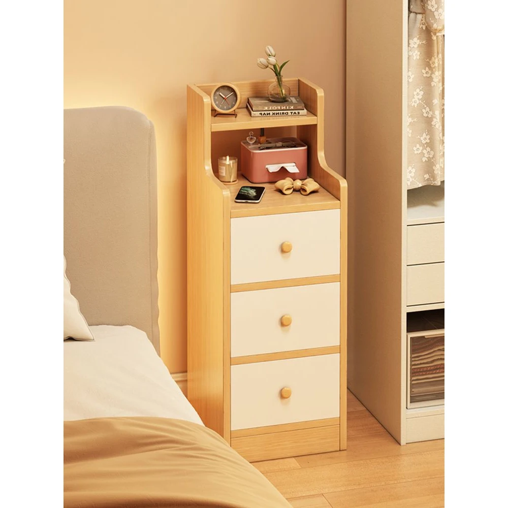 【店铺热销】床头柜现代简约2025新款卧室家用夹缝收纳柜超窄简易床
