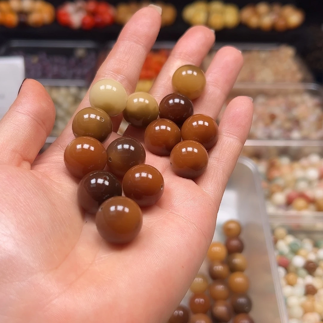 菩提根/象牙果手串卡16非料虎破圆100颗