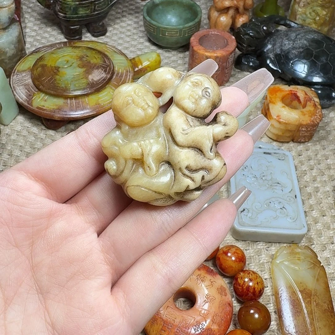白玉菩提吊坠挂件