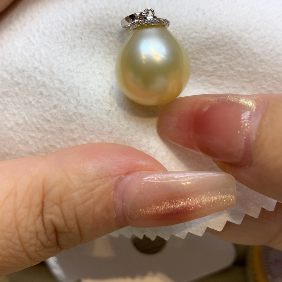 颈饰银S925镶嵌海水珍珠