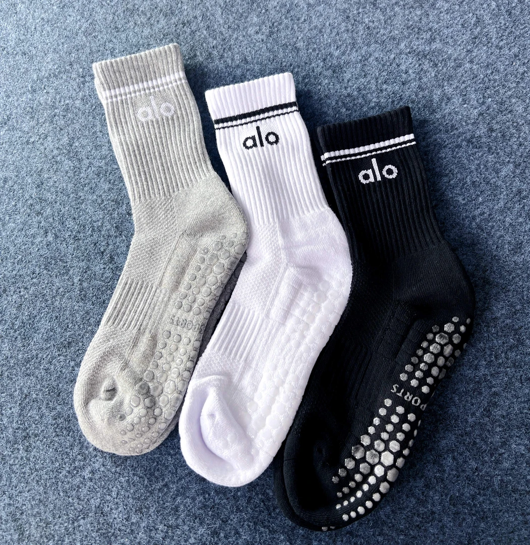 全胶底毛巾运动小腿堆堆袜