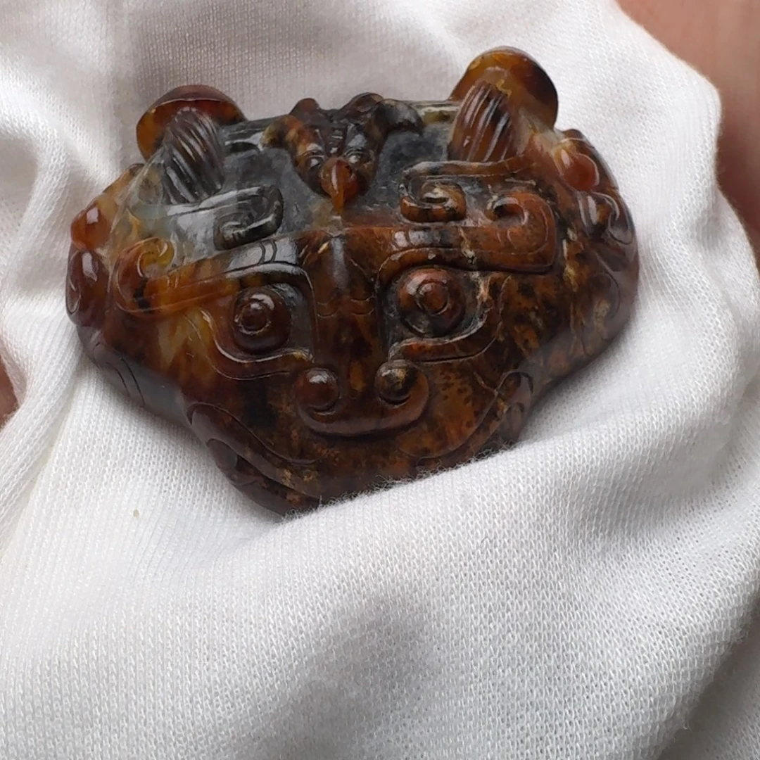 和田玉未镶嵌挂件清**也