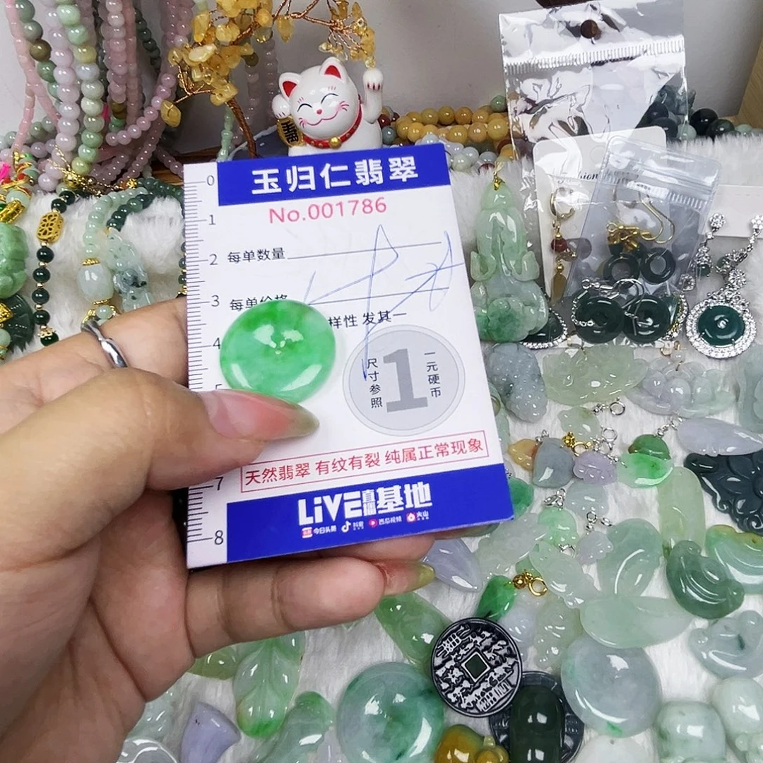 翡翠未镶嵌吊坠(不含链)111