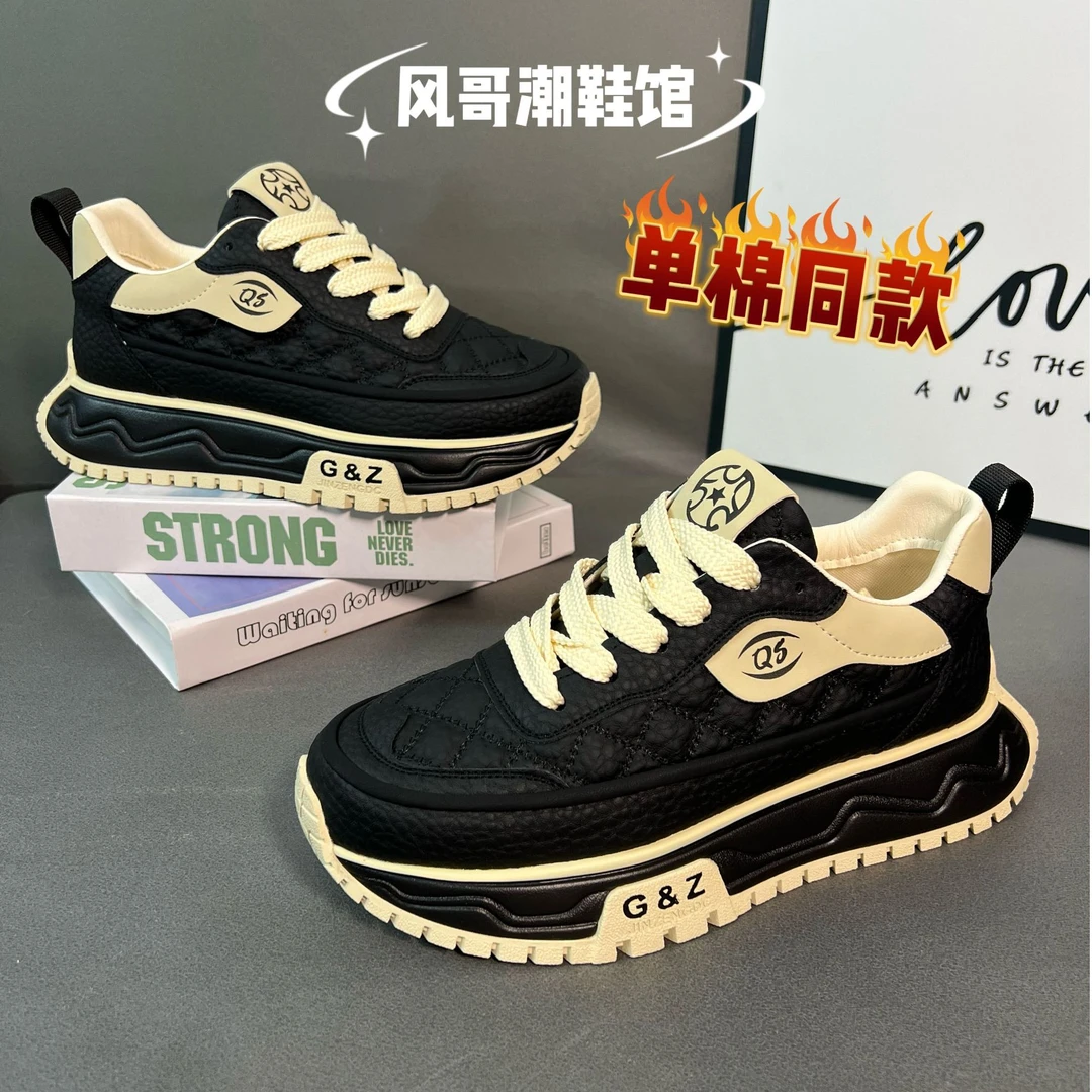 《广州潮品》888-318单棉同款秋冬季舒适百搭男士运动生活跑步鞋