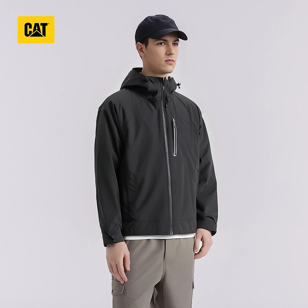 【连帽薄款夹克】CAT卡特25春新品户外防风工装设计夹克CO1JAW66141