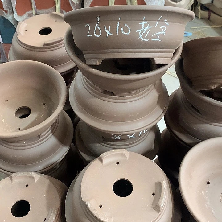 紫砂花盆紫砂处理5个
