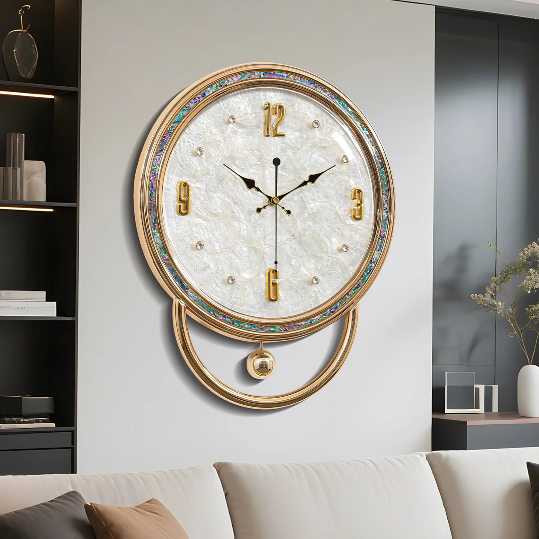 2025新款挂钟客厅家用静音钟表挂墙时钟轻奢高档现代简约创意钟表