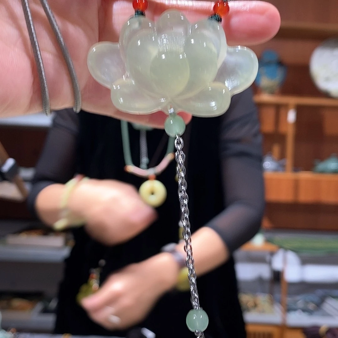 未镶嵌岫玉毛衣链
